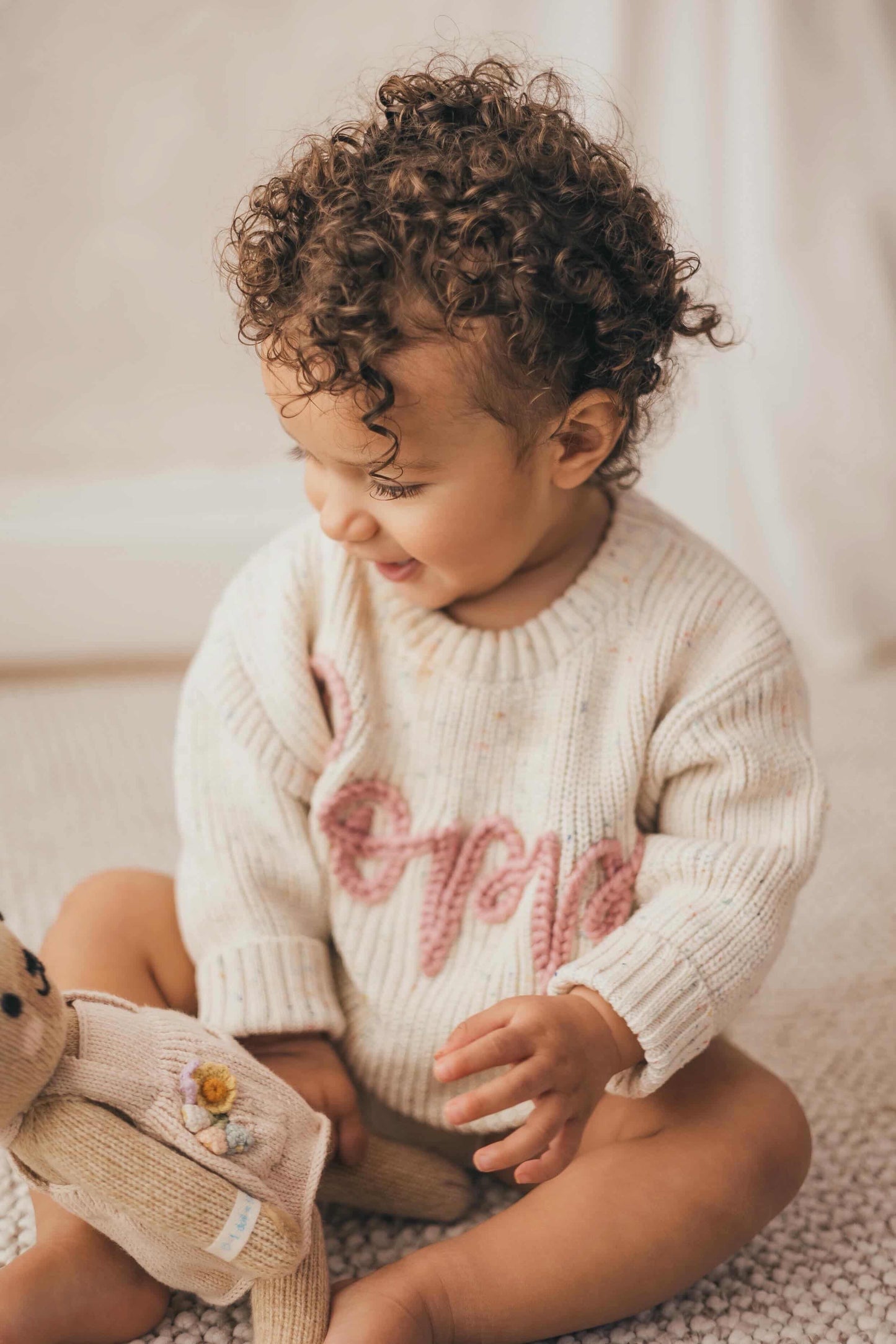 Chunky Knit Jumper - Speckled Rainbow