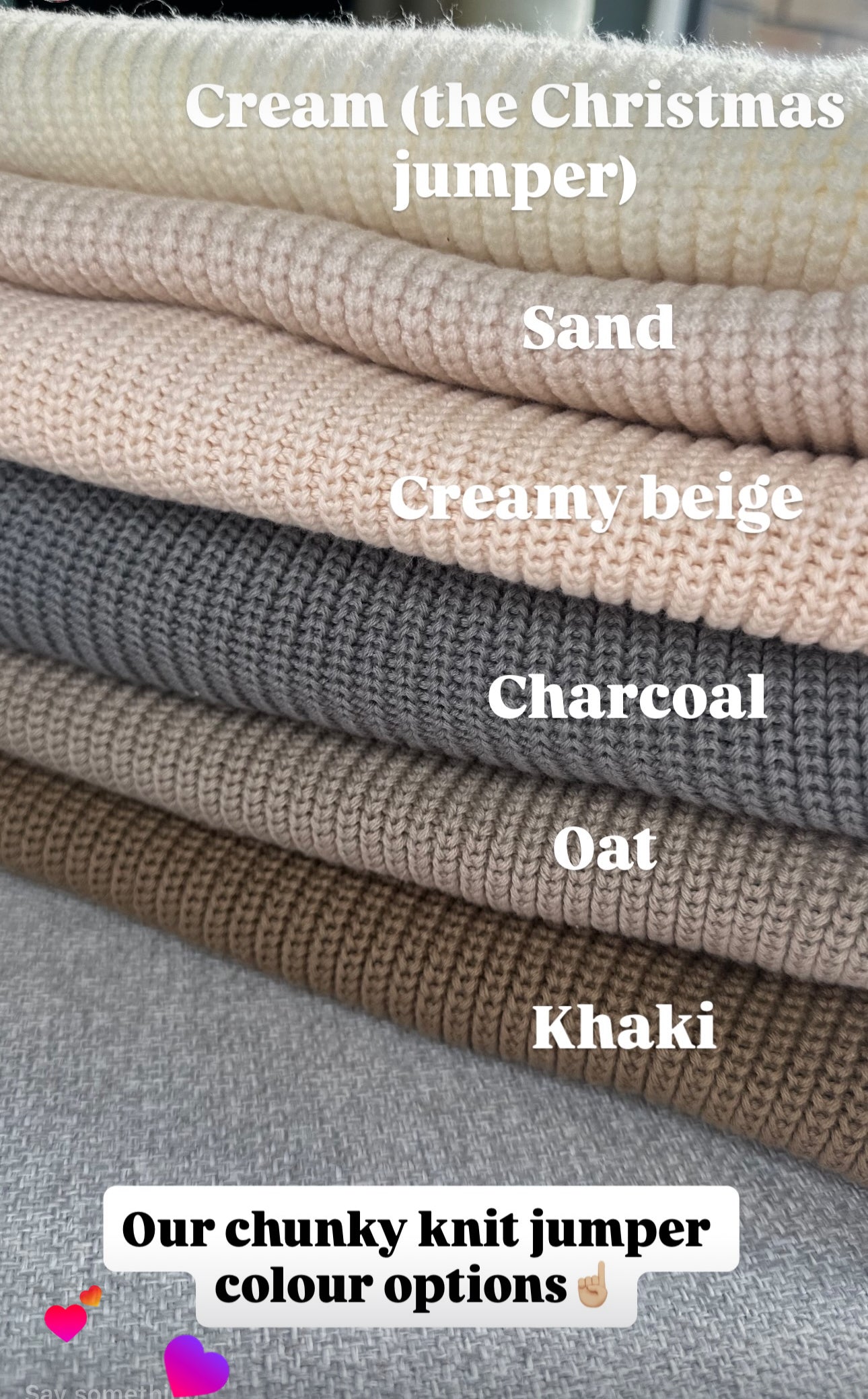 Chunky Knit Jumper - Sand