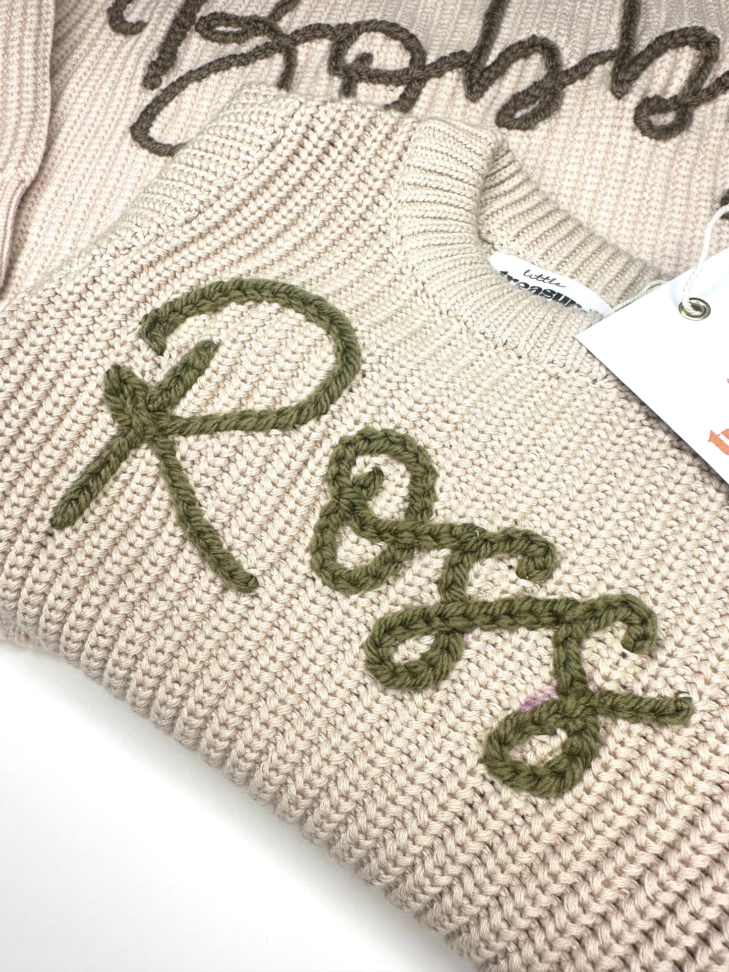 Chunky Knit Romper Sand