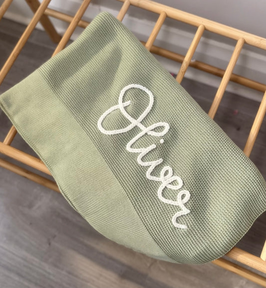 Hand Embroidered Cotton Blanket