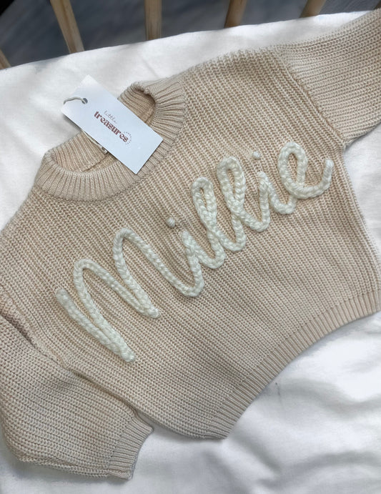 Chunk Knit Jumper - Super Chunky Writing