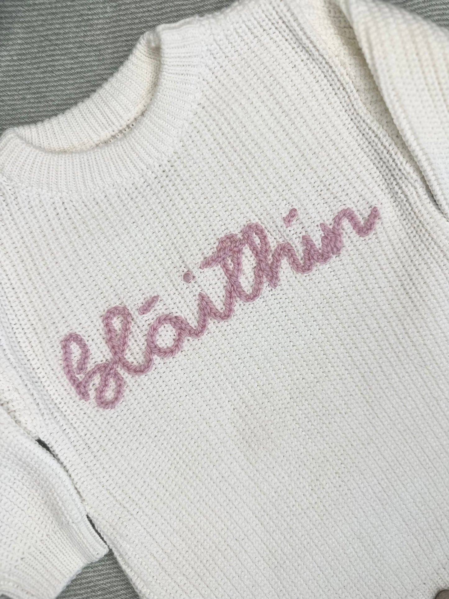 Chunky Knit Romper White