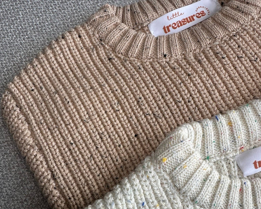 Chunky Knit Jumper - Speckled