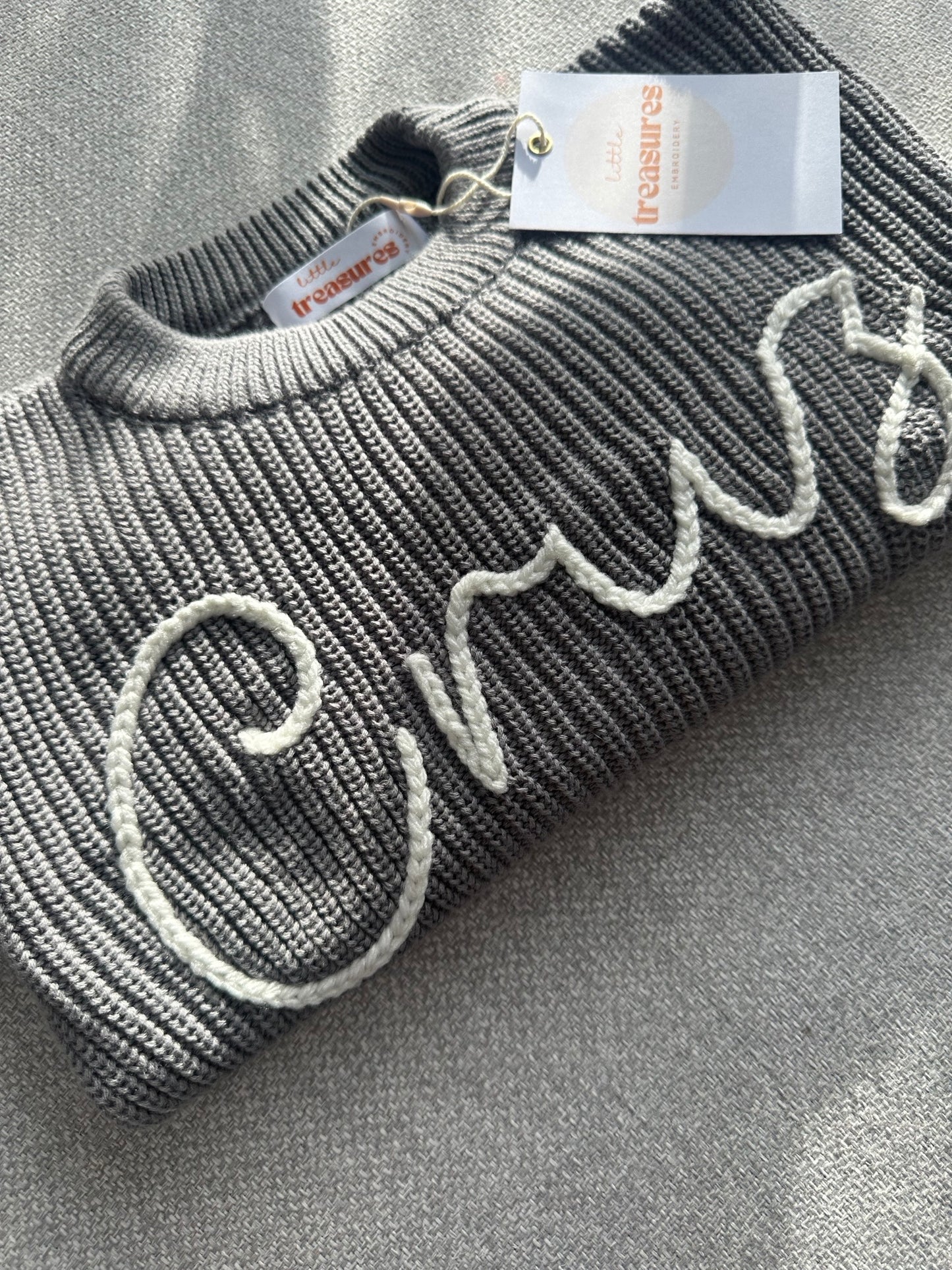 Chunky Knit Jumper - Charcoal