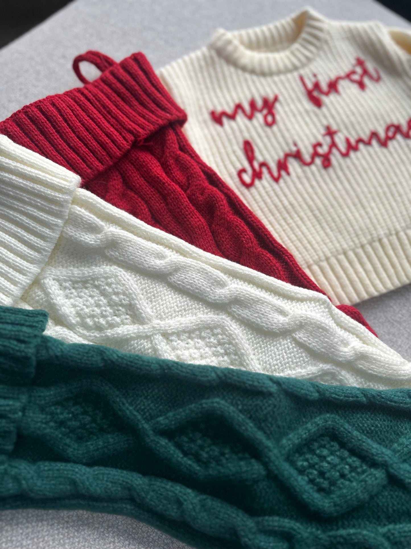Personalized Christmas Knit Stocking