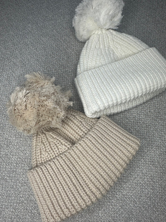 Cotton Knit Beanie Hat