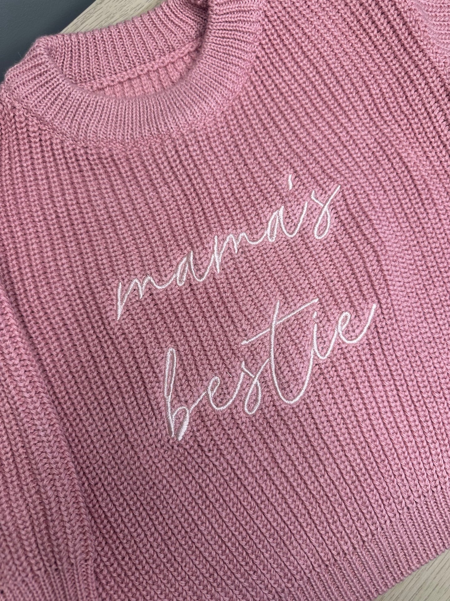 Chunky Knit Jumper - Dusty Pink