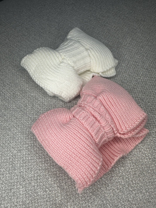 Cotton Knit Bow